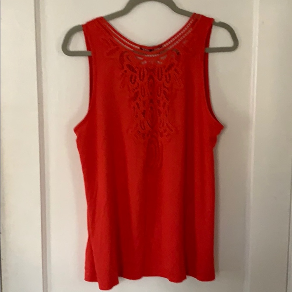 NWOT Lace Back Tank Top